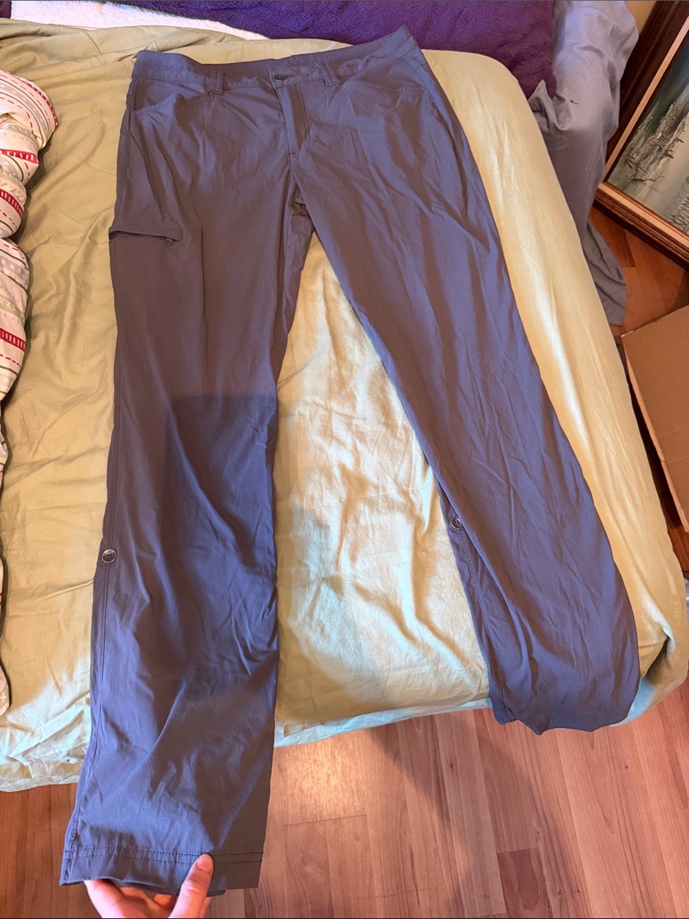 Eddie Bauer Cargo Hiking Pants in Slate Grey